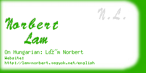 norbert lam business card